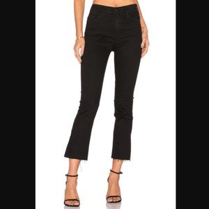 MOTHER The Hustler Ankle Fray in Black Size 24